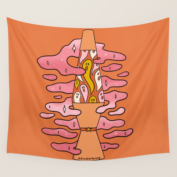 Spooky Lava Lamp Wall Tapestry Gallery Image 4
