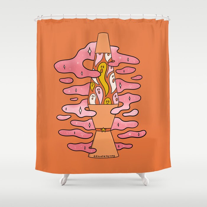 Spooky Lava Lamp Shower Curtain Gallery Image 1