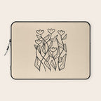 Linear Tulips Laptop Sleeve Gallery Image 1