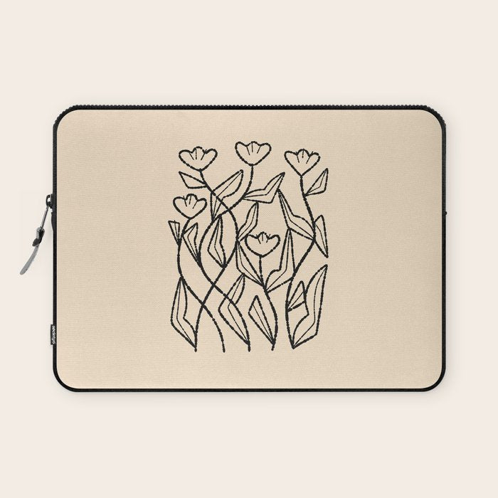 Linear Tulips Laptop Sleeve Gallery Image 1