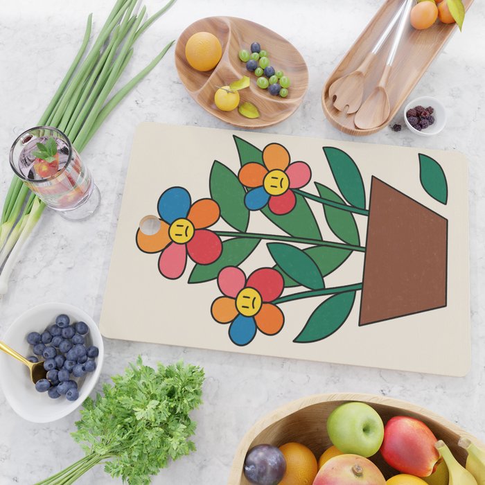 The True Reality / Flowers Cutting Board Gallery Image 2