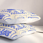 Blue summer vacation patchwork art pattern Pillow Sham Gallery Image 3