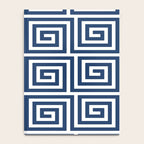 Greek Key Pattern 125 Navy Blue Notebook Gallery Image 4