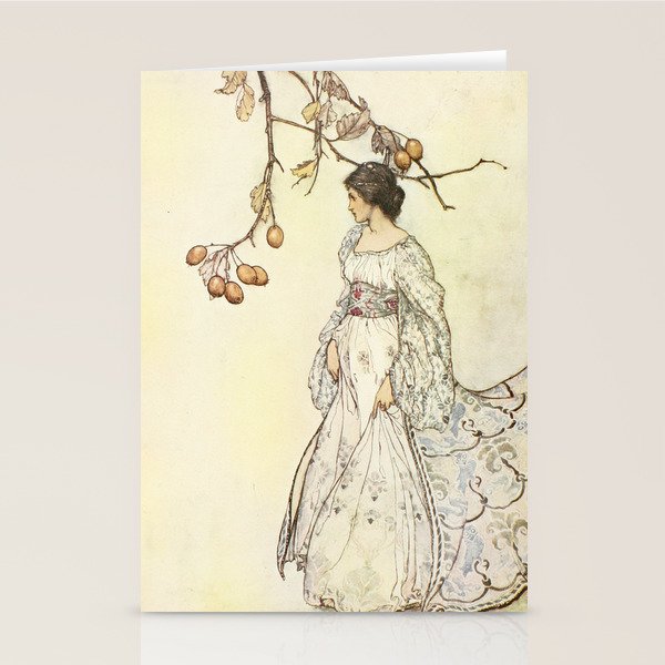 Art by Arthur Rackham from "PeterPan in Kensington Gardens," 1906 Stationery Card Gallery Image 1