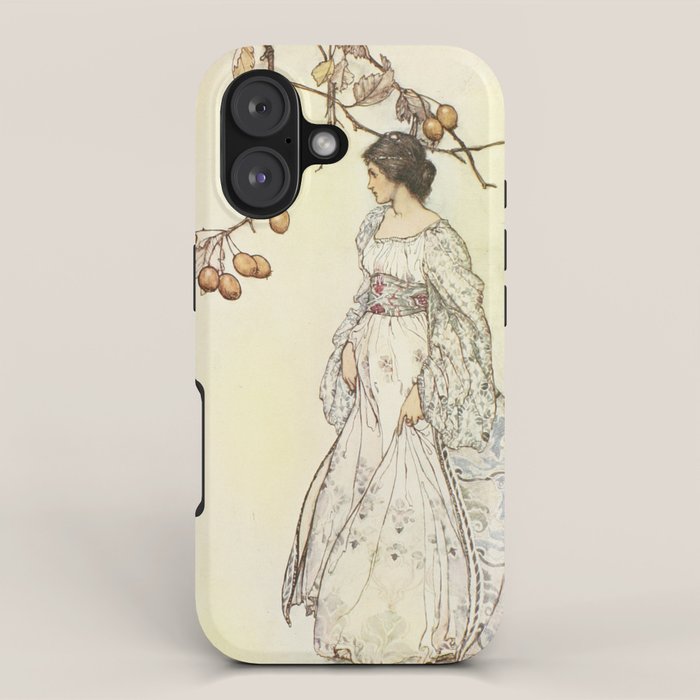 Art by Arthur Rackham from "PeterPan in Kensington Gardens," 1906 iPhone Case Gallery Image 1