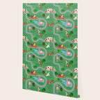 Fursics Cute Dog Park Physics Learning Pattern by Carrie Cantwell Educational STEM Playmat Design Wallpaper Gallery Image 2