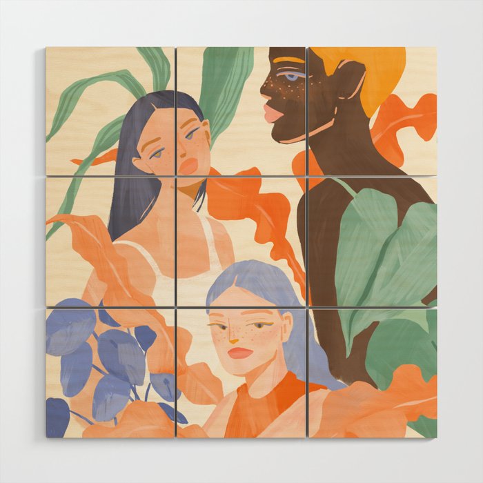 Summer Ladies Wood Wall Art Gallery Image 1