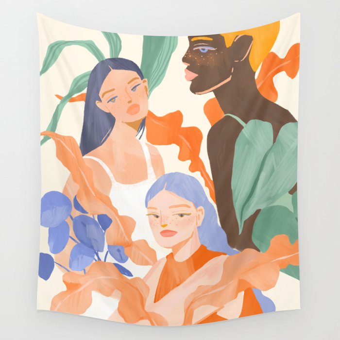 Summer Ladies Wall Tapestry Gallery Image 1