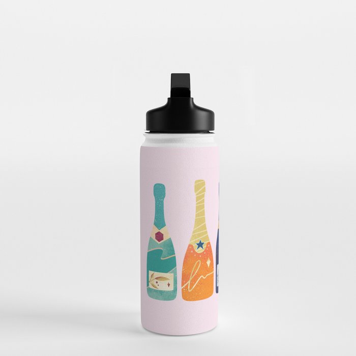 Champagne Bottles - Pink Ver. Water Bottle Gallery Image 3