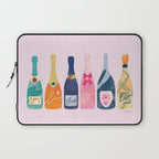 Champagne Bottles - Pink Ver. Laptop Sleeve Gallery Image 1
