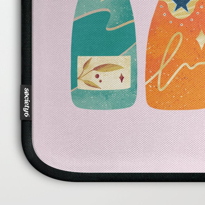 Champagne Bottles - Pink Ver. Laptop Sleeve Gallery Image 3