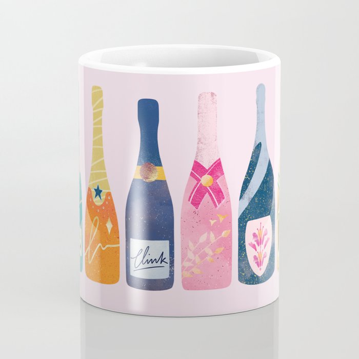 Champagne Bottles - Pink Ver. Coffee Mug Gallery Image 4
