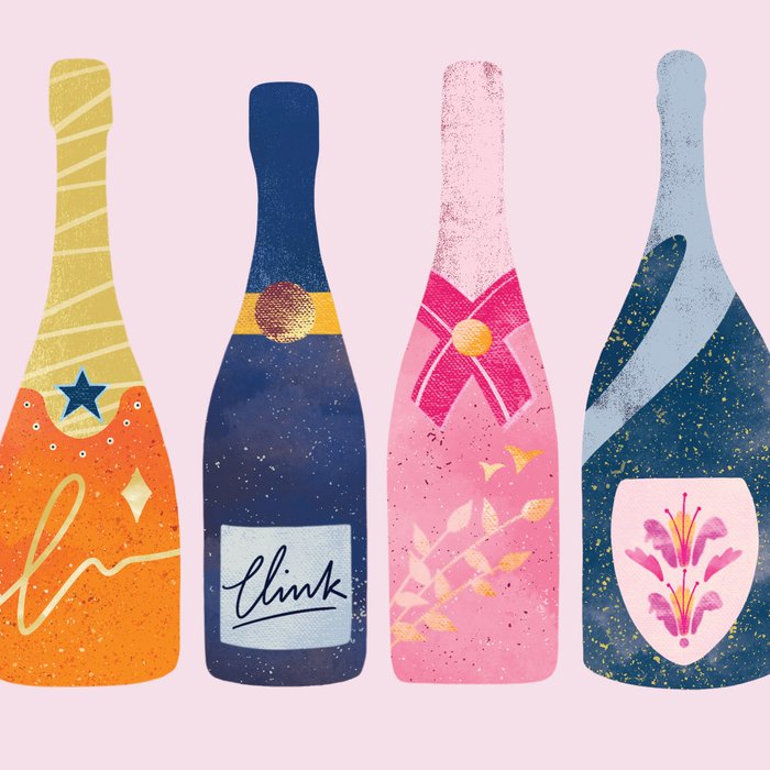 Champagne Bottles - Pink Ver. Coffee Mug Gallery Image 2