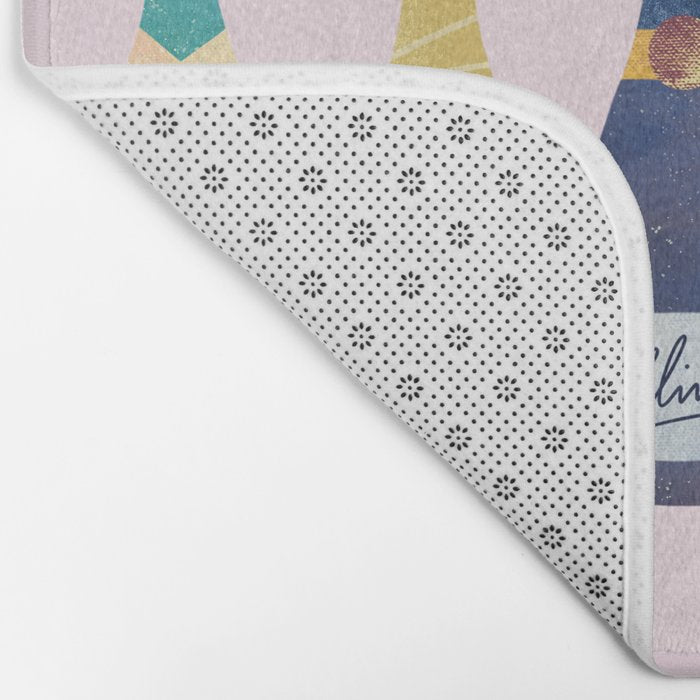 Champagne Bottles - Pink Ver. Bath Mat Gallery Image 2
