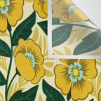 Yellow flower garden Wall Tapestry Gallery Image 3