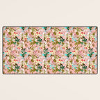 Gardenia | Vintage Botanical Nature Pattern | Blush Boho Plants Garden Floral Desk Mat Gallery Image 3