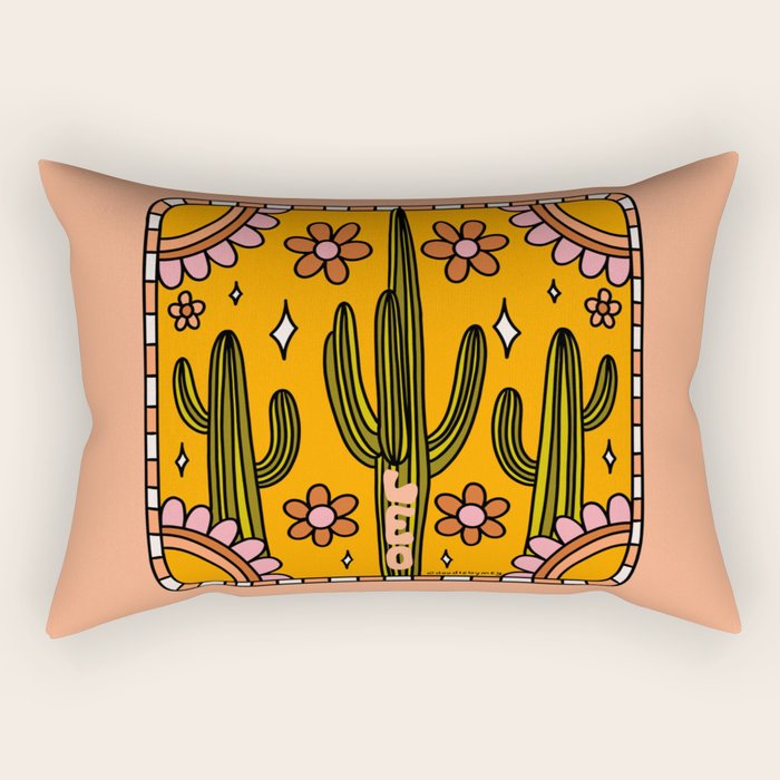 Leo Cactus Rectangular Pillow Gallery Image 1
