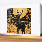 Autumn Moon Horned Deer Wall Mural Gallery Image 2