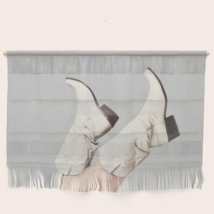 These Boots - Silver Gray Wall Hanging Gallery Image 1