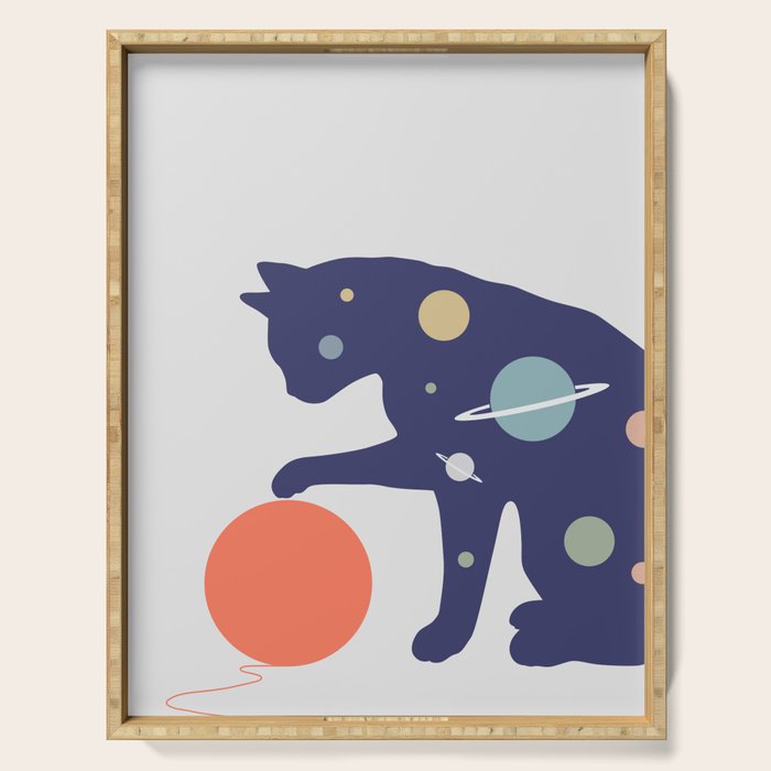 Cat Landscape 51 Serving Tray Gallery Image 1