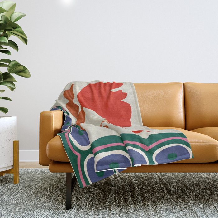 Flora Harmony Throw Blanket Gallery Image 1