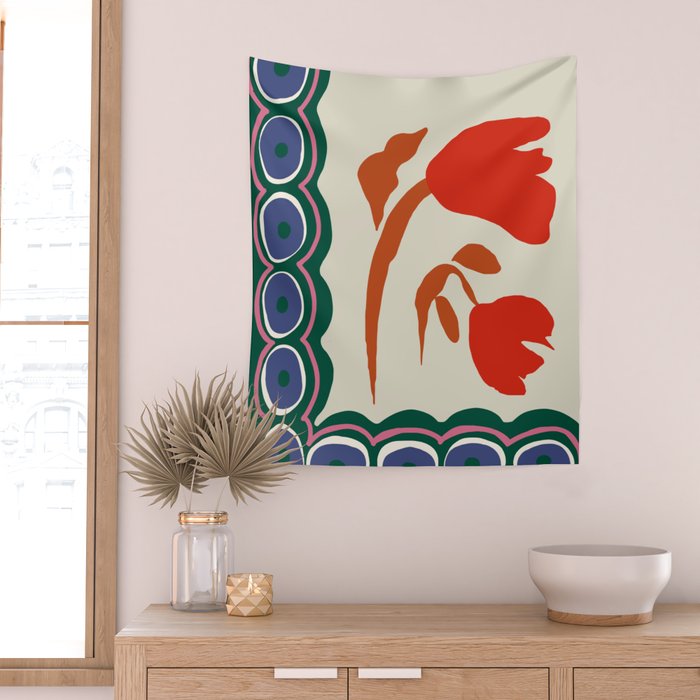 Flora Harmony Wall Tapestry Gallery Image 2