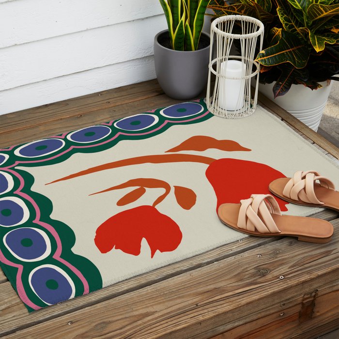 Flora Harmony Outdoor Rug Gallery Image 2