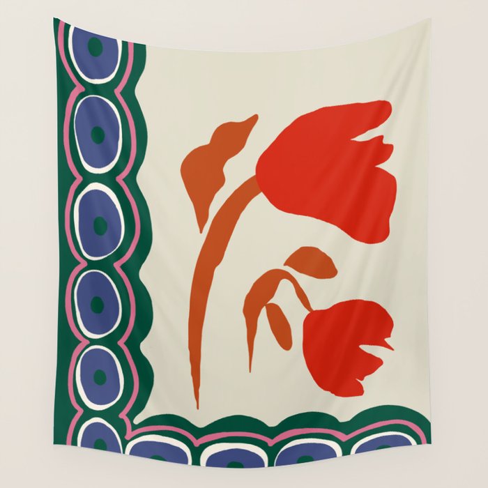 Flora Harmony Wall Tapestry Gallery Image 1