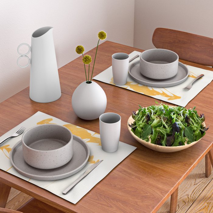 Abstract Art /Minimal Plant 117 Placemat Gallery Image 2