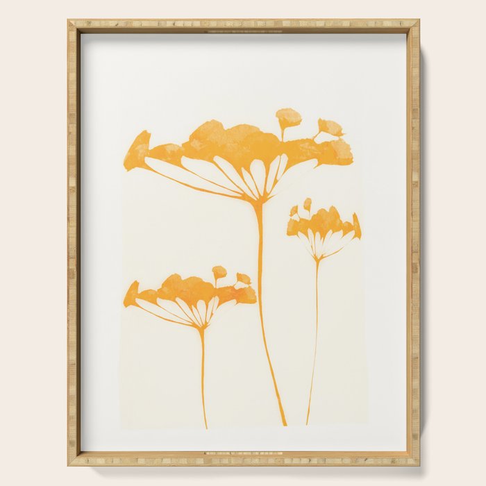 Abstract Art /Minimal Plant 117 Serving Tray Gallery Image 1