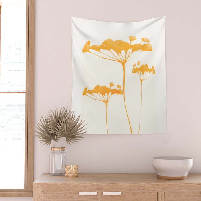 Abstract Art /Minimal Plant 117 Wall Tapestry Gallery Image 2