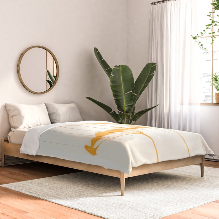 Abstract Art /Minimal Plant 117 Comforter Gallery Image 2