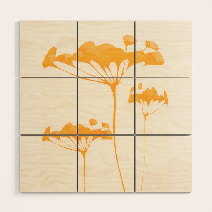 Abstract Art /Minimal Plant 117 Wood Wall Art Gallery Image 1