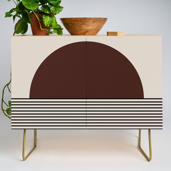 Sunrise Sunset III - Deep Red Credenza Gallery Image 1