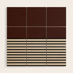 Sunrise Sunset III - Deep Red Wood Wall Art Gallery Image 1