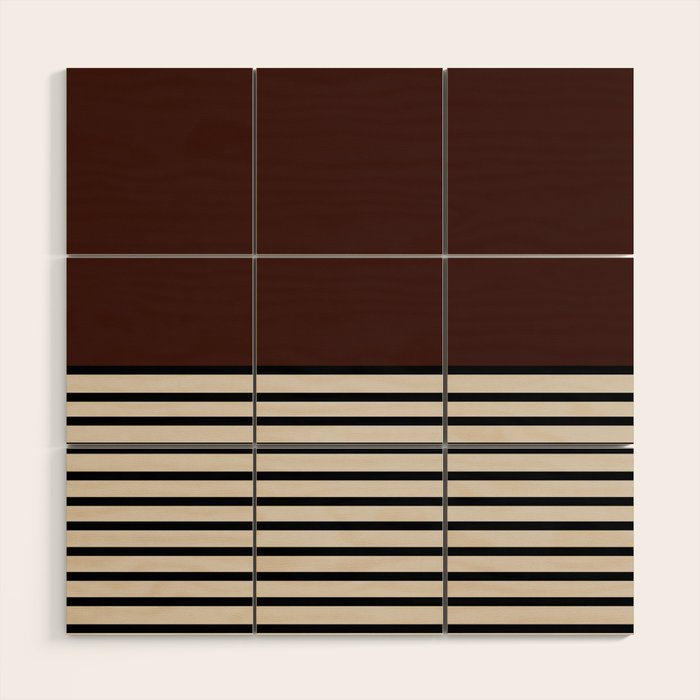 Sunrise Sunset III - Deep Red Wood Wall Art Gallery Image 1