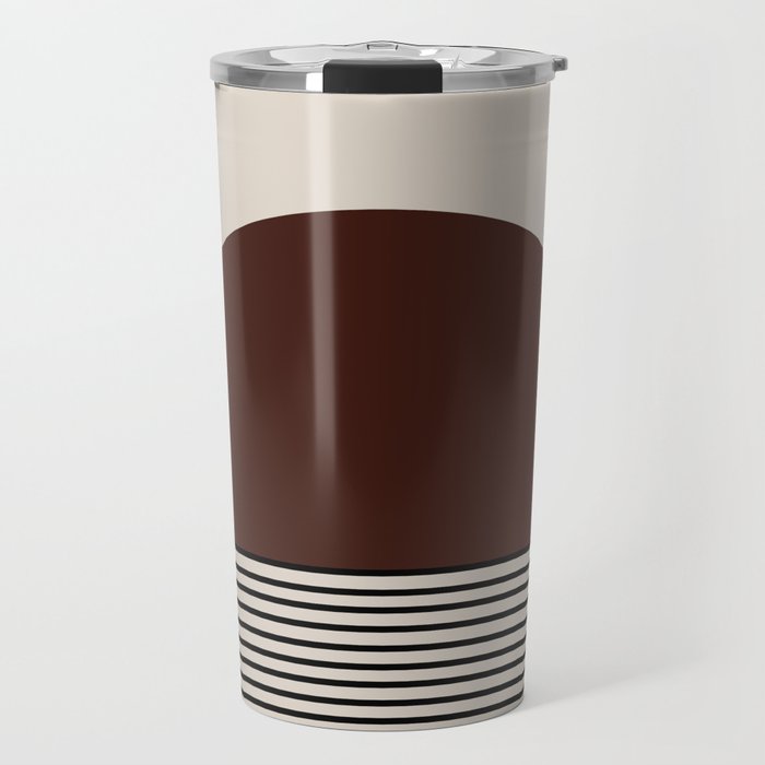 Sunrise Sunset III - Deep Red Travel Mug Gallery Image 1