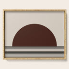 Sunrise Sunset III - Deep Red Serving Tray Gallery Image 1
