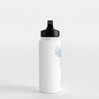 Blue Watercolor Poppies #2 Water Bottle Gallery Image 3