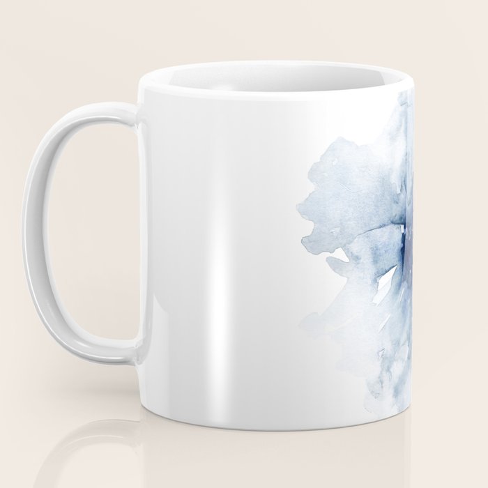 Blue Watercolor Poppies #2 Coffee Mug Gallery Image 3