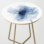 Blue Watercolor Poppies #2 Side Table Gallery Image 2