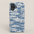 just sharks cobalt denim iPhone Case Gallery Image 1