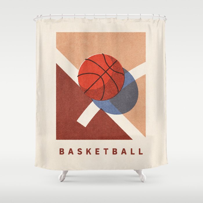 BALLS - Basketball - Summer Games Shower Curtain Gallery Image 1