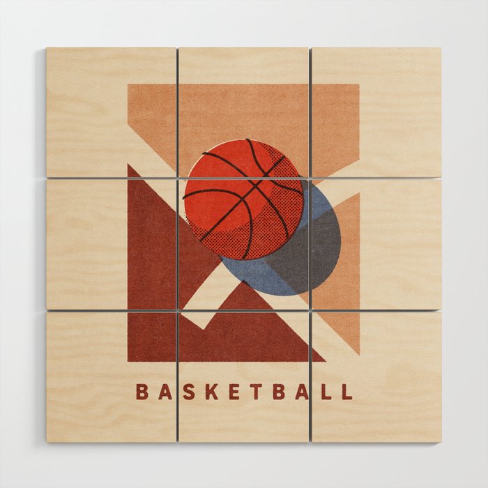 BALLS - Basketball - Summer Games Wood Wall Art Gallery Image 1