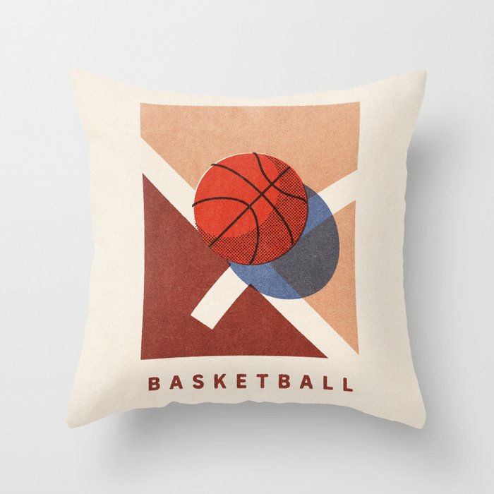 BALLS - Basketball - Summer Games Throw Pillow Gallery Image 6