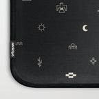 Southwestern Symbolic Pattern in Black & Cream Laptop Sleeve Gallery Image 3