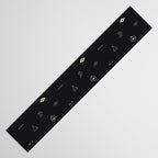Southwestern Symbolic Pattern in Black & Cream Table Runner Gallery Image 3