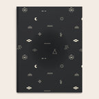 Southwestern Symbolic Pattern in Black & Cream Notebook Gallery Image 4