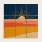Here comes the Sun Wood Wall Art Gallery Image 1