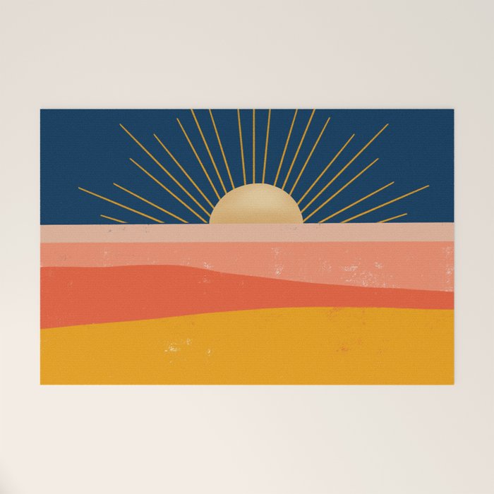 Here comes the Sun Welcome Mat